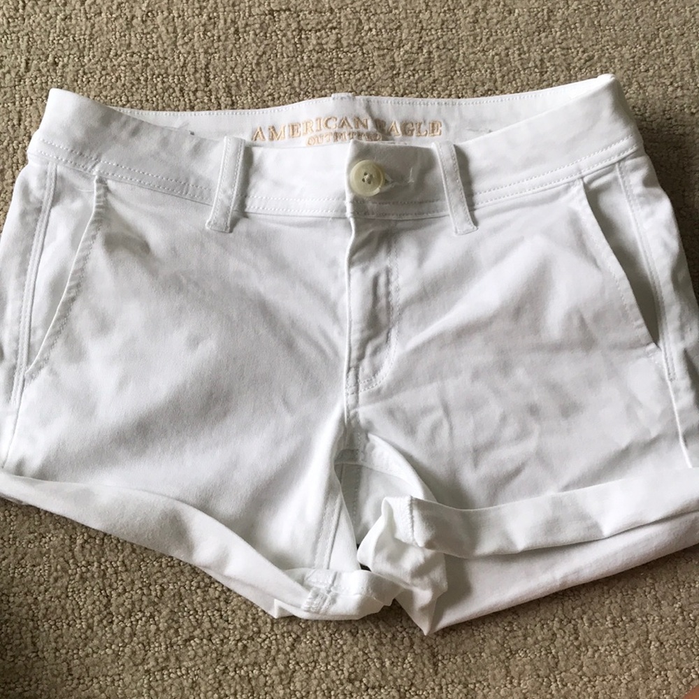 white jean shorts